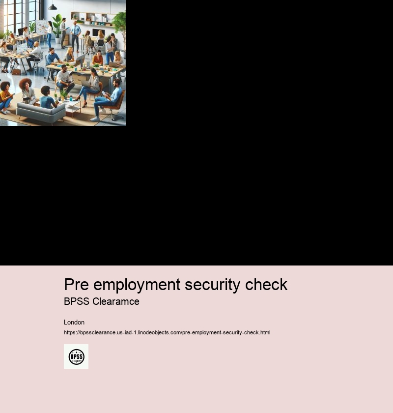 pre employment security check