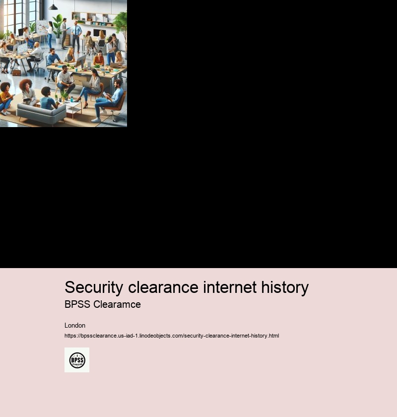 security clearance internet history